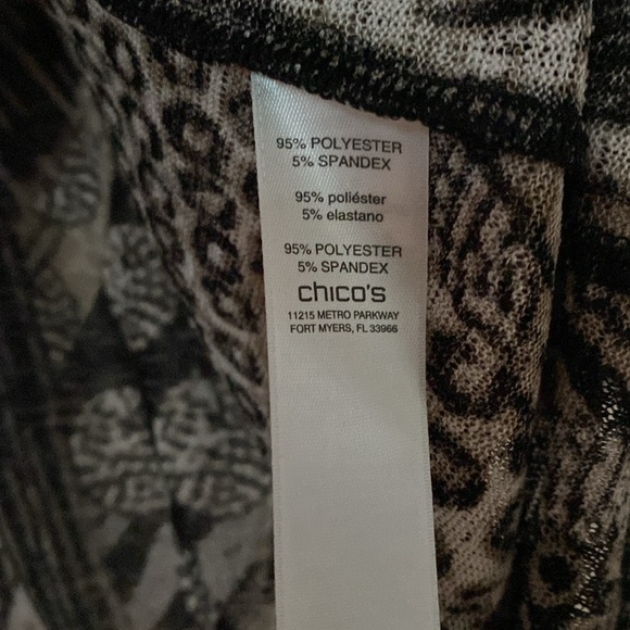 Chico’s Size 2 Multi Print Classic Cardigan Dress Up or Down Chicos Large 12/14 - Picture 9 of 10